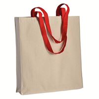 SHOPPER NATUTAL CON MANICI COLORATI